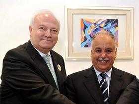 Miguel Angel Moratinos in Bagdadi Ali al Mahmudi