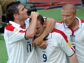 Frank Lampard, Wayne Rooney in David Beckham