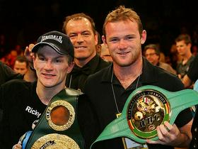 Ricky Hatton in Wayne Rooney