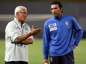 Marcello Lippi in Gianluigi Buffon