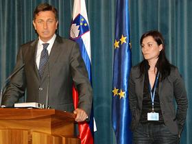 Borut Pahor in Katja Šoba