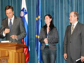 Borut Pahor, Katja Šoba, Ivan Svetlik