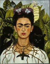 Frida Kahlo: Avtoportret s trnovo ogrlico (1940)