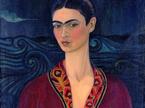 Frida Kahlo: Avtoportret v žametni obleki (1927)