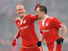 Arjen Robben in Franck Ribery