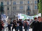 študenti, protest