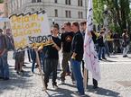 študenti, protest