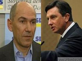 Janez Janša in Borut Pahor