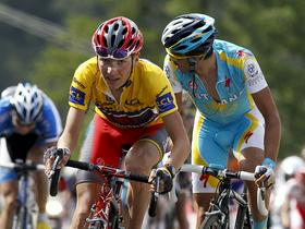 Jani Brajkovič in Alberto Contador