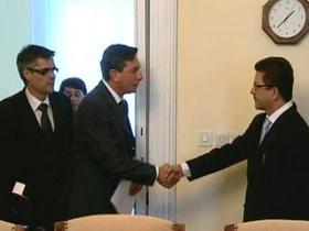 Konrad Kuštrin, Borut Pahor, Dorjan Marušič