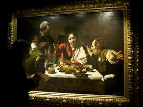 Caravaggio: Večerja v Emavsu