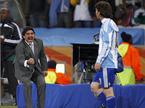 Diego Maradona in Lionel Messi