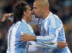 Carlos Tevez in Juan Sebastian Veron