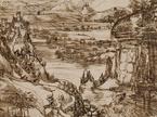 Leonardo da Vinci, pokrajina (detajl), 1473