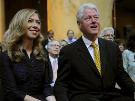 Chelsea in Bill Clinton