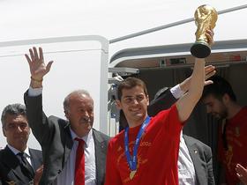 Vicente del Bosque in Iker Casillas