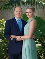 Knez Albert in Charlene Wittstock