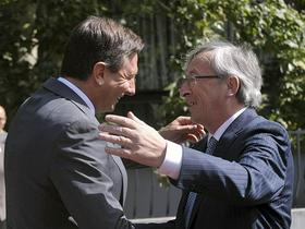 Borut Pahor in Jean-Claude Juncker