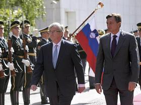 Jean-Claude Juncker in Borut Pahor