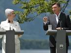 Jadranka Kosor in Borut Pahor