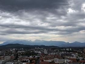 Oblaki nad Ljubljano