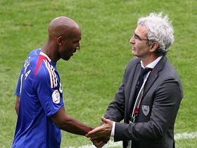 Nicolas Anelka in Raymond Domenech