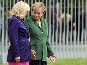 Iveta Radičova in Angela Merkel