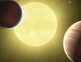 Sonce Kepler ob prehodu planetov Kepler 9b in Kepler 9c