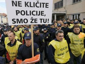 Protest policistov
