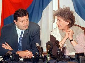 Milorad Dodik in Biljana Plavšić
