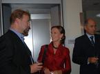 Jože Možina, Barbara Brezigar in Janez Janša