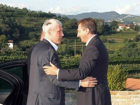 Boris Tadić in Borut Pahor