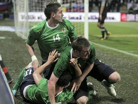 Corry Evans, Kyle Lafferty, Christopher Brunt