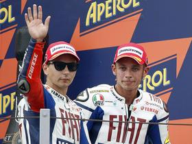 Jorge Lorenzo in Valentino Rossi