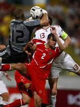Andris Vanins (Malta) in Kaspars Gorkšs (Latvija)