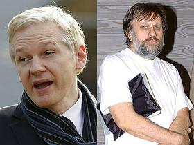 Julian Assange, Slavoj Žižek