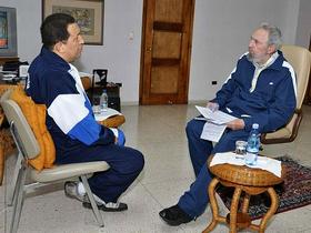 Hugo Chavez in Fidel Castro