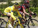 Thomas Voeckler in Cadel Evans