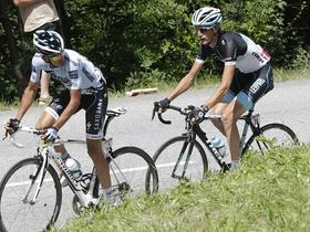 Alberto Contador in Andy Schleck