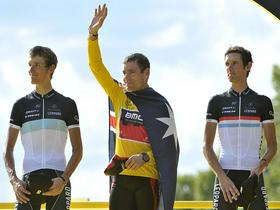 Andy Schleck, Cadel Evans, Fränk Schleck