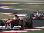 Felipe Massa in Lewis Hamilton