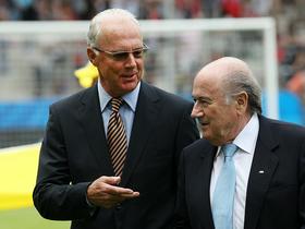 Franz Beckenbauer in Sepp Blatter
