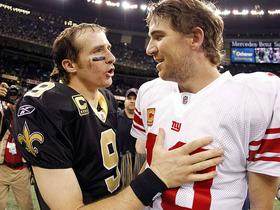 Drew Brees in Eli Manning