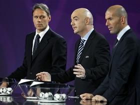 Marco van Basten, Gianni Infantino in Zinedine Zidane
