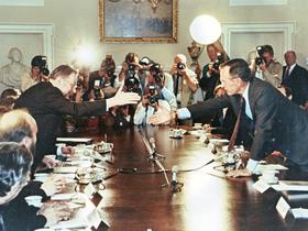 Vytautas Landsbergis in George Bush starejši