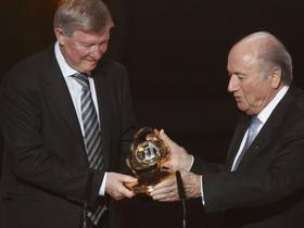 Alex Feguson in Sepp Blatter