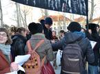 Protest zaradi ukinitev štipendij tujim študentom