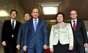 Gregor Virant, Karl Erjavec, Janez Janša, Ljudmila Novak, Radovan Žerjav