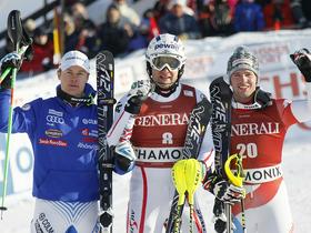 Alexis Pinturault, Romed Baumann in Beat Feuz