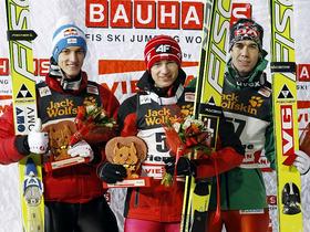 Gregor Schlierenzauer, Kamil Stoch in Anders Bardal.